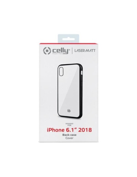 Celly Laser Matt custodia per cellulare 15,5 cm (6.1") Cover Trasparente, Nero Celly Laser Matt custodia per cellulare 15,5 cm (6.1") Cover Trasparente, Nero
