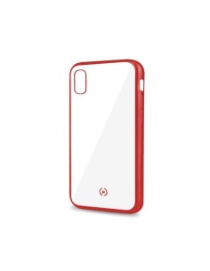 Celly Laser Matt custodia per cellulare 15,5 cm (6.1") Cover Trasparente, Rosso