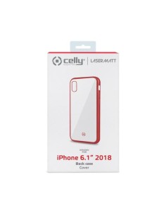 Celly Laser Matt custodia per cellulare 15,5 cm (6.1") Cover Trasparente, Rosso 2