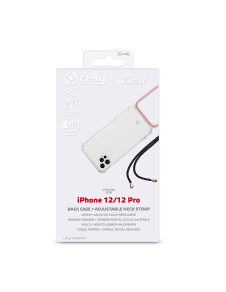 Celly LACET iPhone 13 Pro custodia per cellulare 15,5 cm (6.1") Cover Trasparente Celly LACET iPhone 13 Pro custodia per cellulare 15,5 cm (6.1") Cover Trasparente