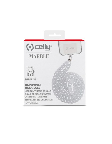 Celly LACETMARBLEWH accessorio per smartphone e telefoni cellulari Gancio