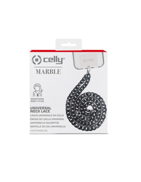 Celly LACETMARBLEBK accessorio per smartphone e telefoni cellulari Gancio