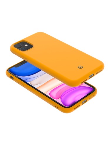 Celly LEAF custodia per cellulare 15,5 cm (6.1") Cover Giallo