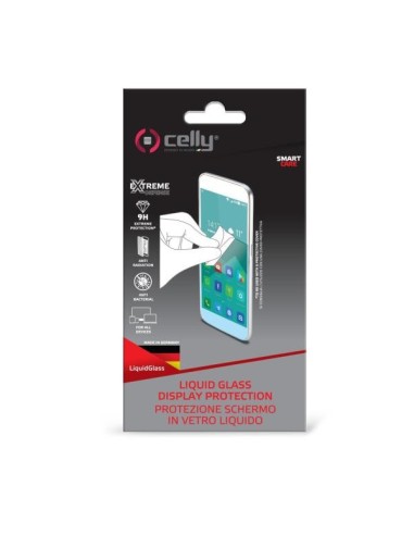 Celly LIQUIDGLASS protezione per lo schermo e il retro dei telefoni cellulari Pellicola proteggischermo trasparente Ogni marca