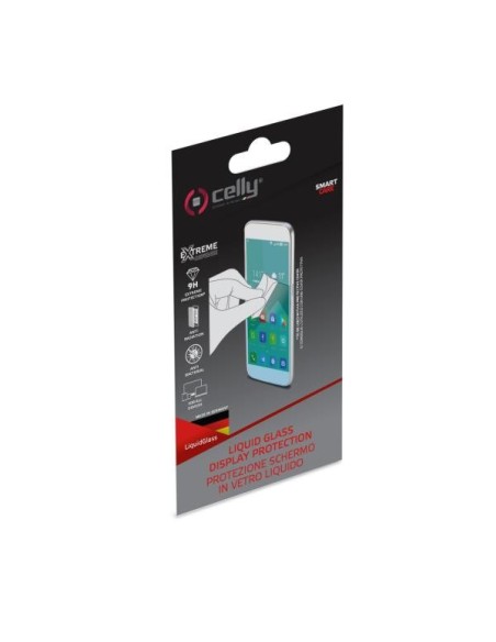 Celly LIQUIDGLASS protezione per lo schermo e il retro dei telefoni cellulari Pellicola proteggischermo trasparente Ogni marca Celly LIQUIDGLASS protezione per lo schermo e il retro dei telefoni cellulari Pellicola proteggischermo trasparente Ogni marca