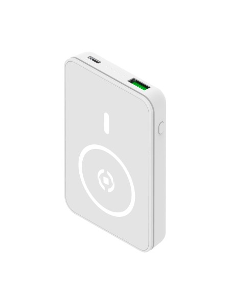Celly MAGPB5000 5000 mAh Carica wireless Bianco