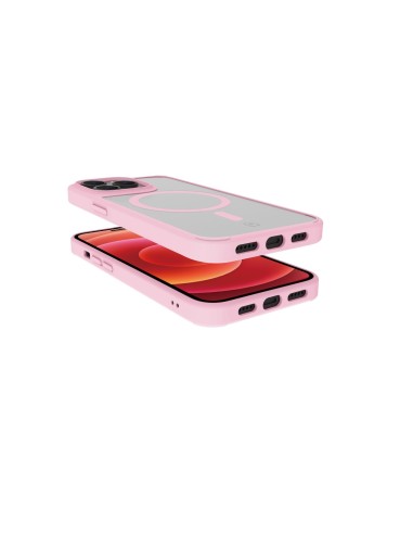 Celly Magmatt custodia per cellulare 17 cm (6.7") Cover Rosa, Trasparente