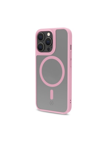 Celly Magmatt custodia per cellulare 17 cm (6.7") Cover Rosa, Trasparente