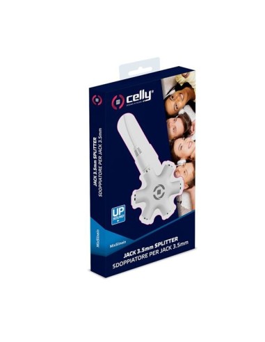 Celly MIX5LINEIN35WH splitter audio Bianco