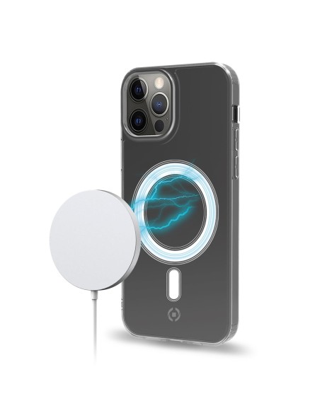 Celly MAGKIT Caricabatterie per dispositivi mobili Smartphone Argento, Bianco, Trasparente USB Carica wireless Interno