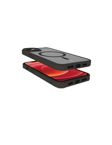 Celly Magmatt custodia per cellulare 17 cm (6.7") Cover Nero, Trasparente