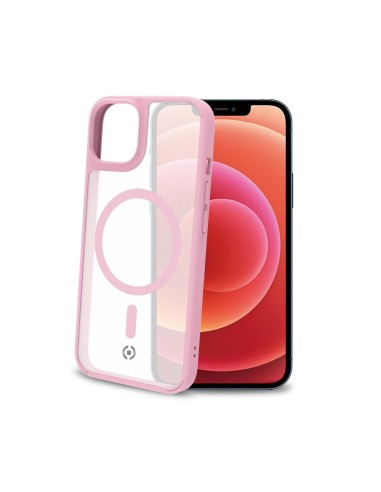 Celly Magmatt custodia per cellulare 17 cm (6.7") Cover Rosa, Trasparente