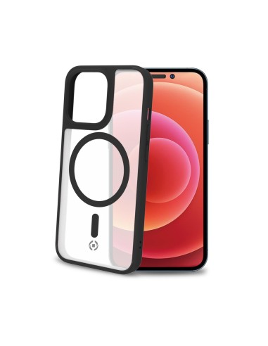 Celly Magmatt custodia per cellulare 17 cm (6.7") Cover Nero, Trasparente