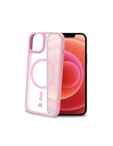 Celly Magmatt custodia per cellulare 15,5 cm (6.1") Cover Rosa, Trasparente