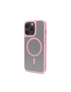 Celly Magmatt custodia per cellulare 15,5 cm (6.1") Cover Rosa, Trasparente