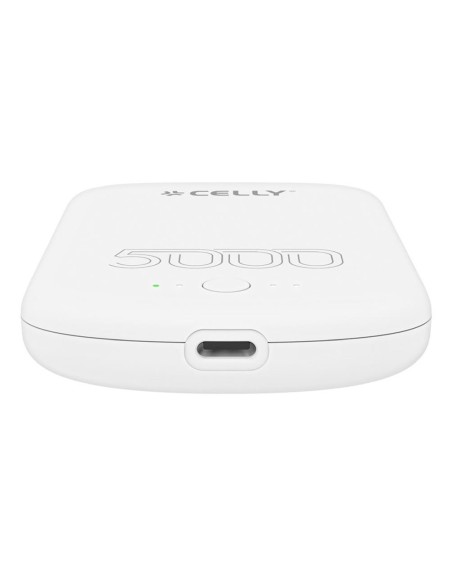 Celly MAGPB5000PROWH batteria portatile 5000 mAh Carica wireless Bianco