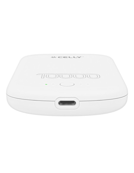 Celly MAGPB10000PROWH batteria portatile 10000 mAh Carica wireless Bianco