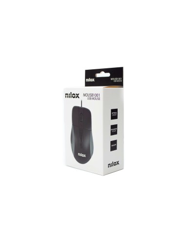 Nilox MOUSB1001 mouse Ufficio Mano destra Ottico 1000 DPI