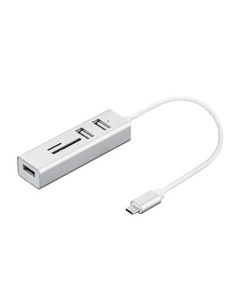 Nilox NX090301141 replicatore di porte e docking station per laptop USB 3.2 Gen 1 (3.1 Gen 1) Type-C Argento