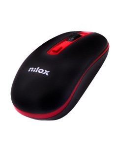 Nilox WIRELESS BLACK RED 1000 DPI mouse Wi-Fi Ottico 1600 DPI