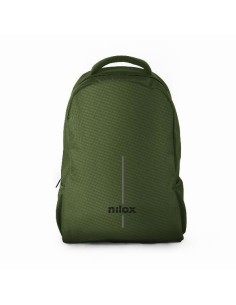 Nilox NXBPBASICECO zaino Verde Tessuto, Poliestere