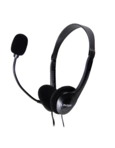 Nilox NXAU0000002 cuffia e auricolare Cablato A Padiglione Ufficio USB tipo A Nero
