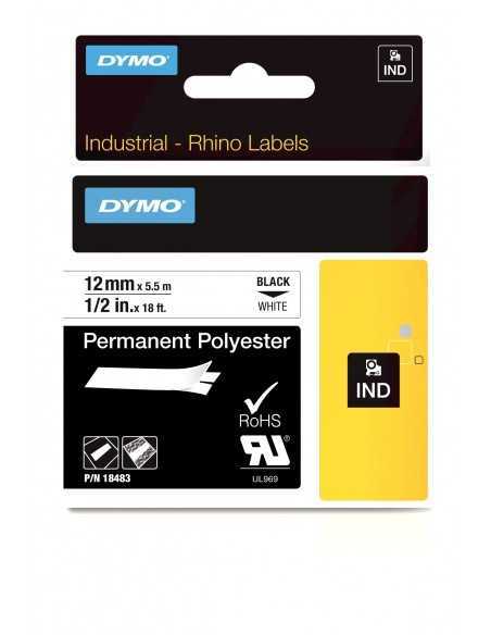 Dymo NASTRO12MMX5.5M POLIESTERE NE BI D1 RHINOPRO 18483A 0071701184832 MATERIALE DI CONSUMO