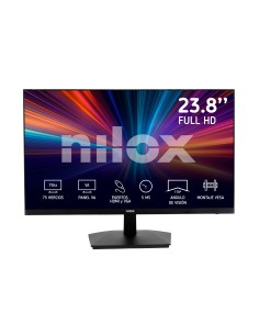 Nilox MONITOR 23.8" NXM24FHD11 LED FHD 75HZ 16 9 5MS HDMI VGA Monitor PC 61 cm (24") 1920 x 1080 Pixel Full HD Nero