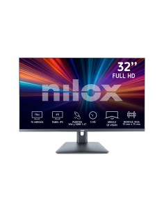 Nilox MONITOR 32" NXM32FHD11 IPS 5MS HDMI VGA Monitor PC 81,3 cm (32") 1920 x 1080 Pixel Full HD LED Nero