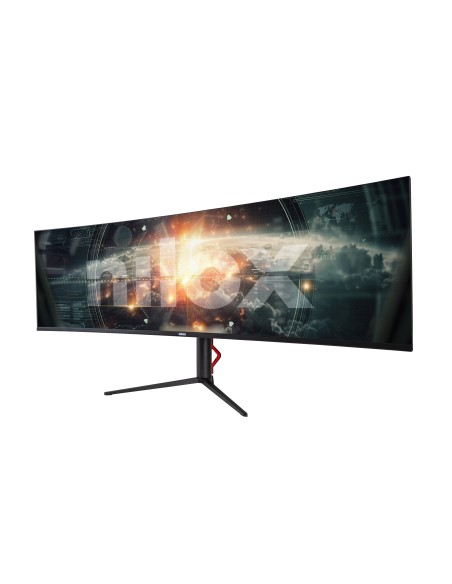 Nilox NXM49CRVDC Monitor PC 124,5 cm (49") 5120 x 1440 Pixel Dual QHD LED Nero