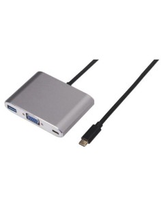 Nilox USB Type-C - VGA USB Type-C USB 3.0 M F adattatore grafico USB Argento