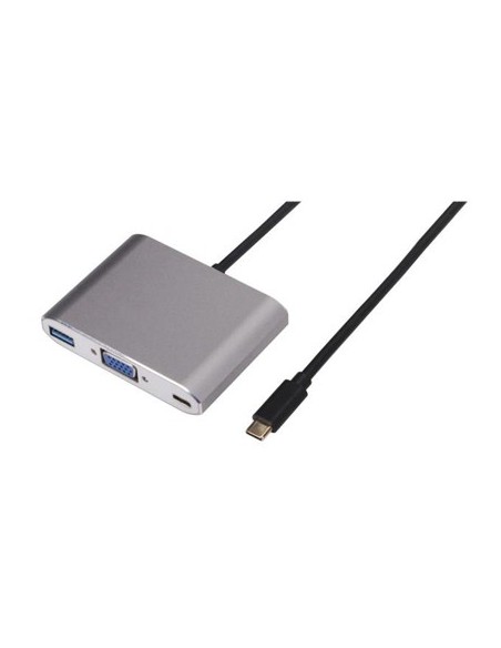 Nilox USB Type-C - VGA USB Type-C USB 3.0 M F adattatore grafico USB Argento