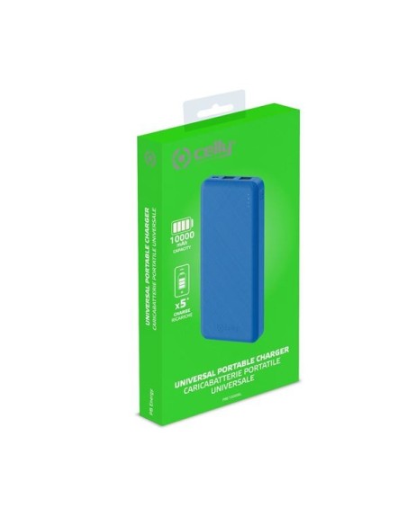 Celly PBE10000 Ioni di Litio 10000 mAh Blu
