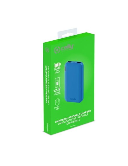 Celly PBE5000 Ioni di Litio 5000 mAh Blu