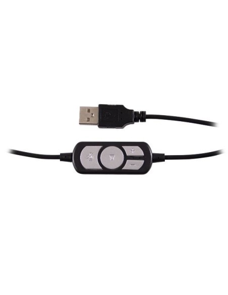 Nilox ACOUSTIC USB HEADPHONE Cuffie Cablato In-ear Nero, Grigio