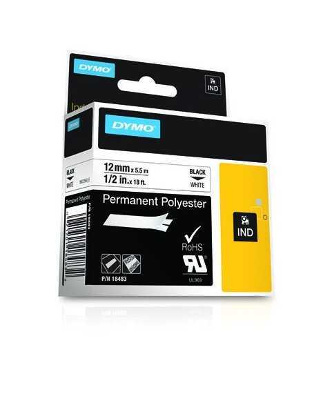 Dymo NASTRO12MMX5.5M POLIESTERE NE BI D1 RHINOPRO 18483A 0071701184832 MATERIALE DI CONSUMO