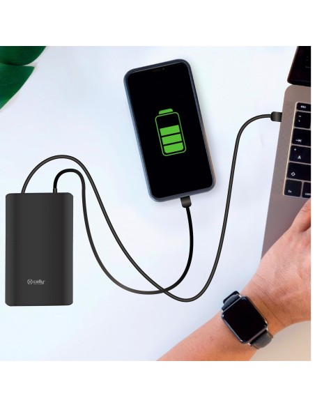 Celly PBPD45W15000BK batteria portatile 15000 mAh Nero