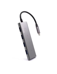 Nilox HUB USB-C TO 4 USB 3.0 USB 3.2 Gen 1 (3.1 Gen 1) Type-C 5000 Mbit s Alluminio 2