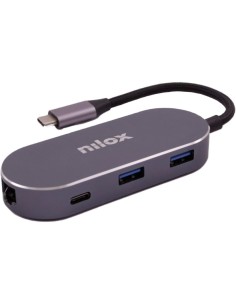 Nilox MINI DOCKING STAT HDMI 3USB PD ETH USB tipo-C 0 Mbit s