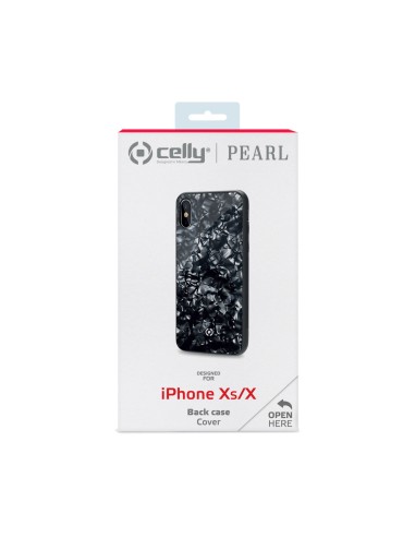 Celly Pearl custodia per cellulare 14,7 cm (5.8") Cover Nero