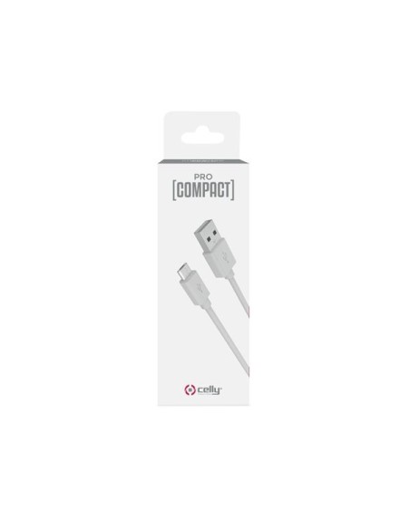 Celly PCUSBMICROWH cavo USB 1 m USB A Micro-USB A Bianco