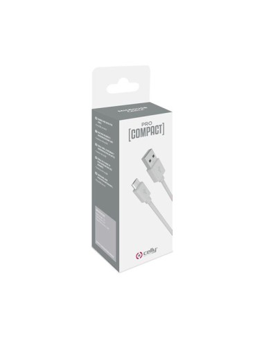 Celly PCUSBMICROWH cavo USB 1 m USB A Micro-USB A Bianco