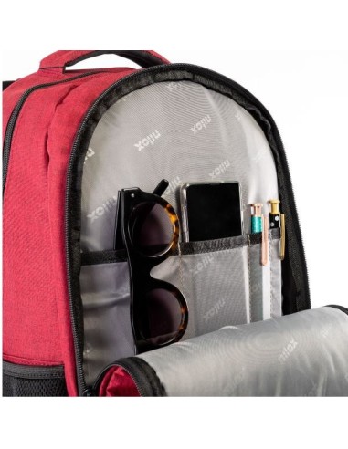 Nilox NXBK042 zaino Zaino casual Rosso Poliestere