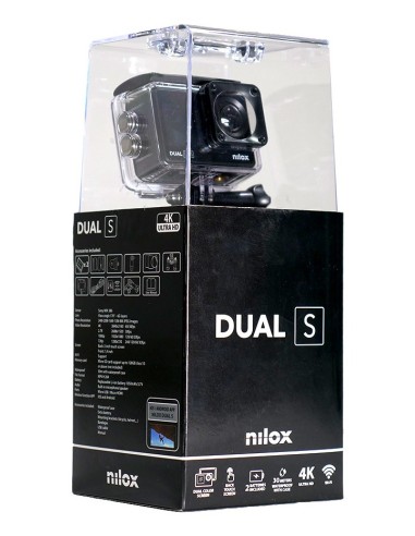 Nilox DUAL S fotocamera per sport d'azione 13 MP 4K Ultra HD CMOS 68 g