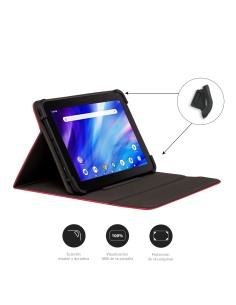 Nilox NXFB002 custodia per tablet 26,7 cm (10.5") Custodia a fondina Rosso 2