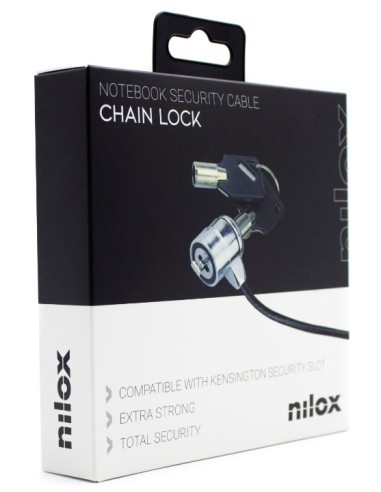 Nilox NXSC001 cavo di sicurezza Nero 1,8 m
