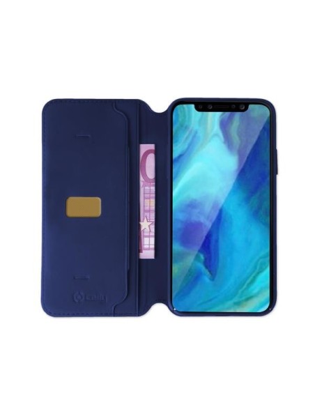Celly Prestige custodia per cellulare 16,5 cm (6.5") Custodia a borsellino Blu