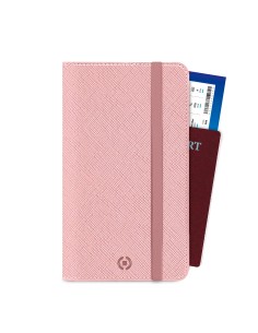 Celly Venere Passport Portafoglio Rosa Ecopelle