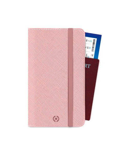 Celly Venere Passport Portafoglio Rosa Ecopelle