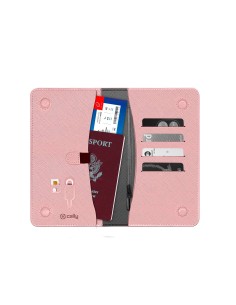 Celly Venere Passport Portafoglio Rosa Ecopelle 2